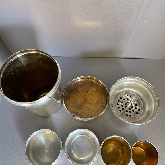 Vintage German Art Deco‎ Style Travel Cocktail Set with Shaker - Picture 2 of 15